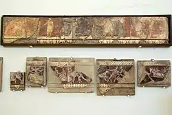 Fragments of mural paintings from Delos, c. 100 BC