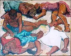 Image 36Painting of the Sharpeville massacre of March 1960 (from History of South Africa)