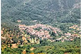 The village of Muro, seen from the nearby hillside