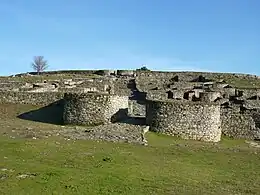 Monumental gate of the oppidum of San Cibrao de Lás (Galicia)