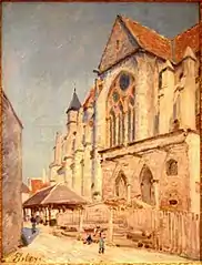 Alfred Sisley, The Church at Moret.