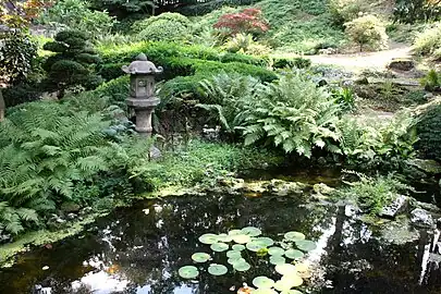 Part of the Japanese garden near the Japanese Tower