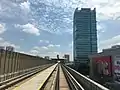 View of the Mutiara Damansara MRT station from the east.