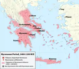 Image 52Mycenaean Greece, c. 1400–1100 BC. (from History of Greece)