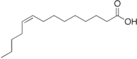 Myristoleic acid structure