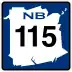 Route 115 marker