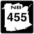 Route 455 marker