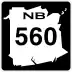 Route 560 marker