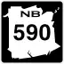 Route 590 marker