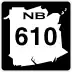 Route 610 marker