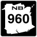 Route 960 marker