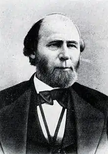 Image 6William Woods Holden, a Unionist who served as the 38th and 40th Governor of North Carolina, and during the Reconstruction era (from History of North Carolina)