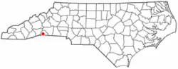 Location of Columbus, North Carolina