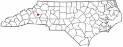 Location in North Carolina