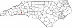 Location of Ellenboro, North Carolina