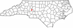 Location of Granite Quarry, North Carolina