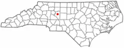 Location of Welcome, North Carolina