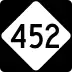 North Carolina Highway 452 marker