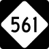 North Carolina Highway 561 marker