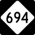 North Carolina Highway 694 marker