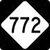 North Carolina Highway 772 marker