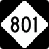 North Carolina Highway 801 marker