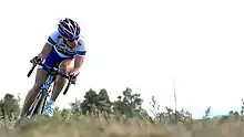 Bridie O'Donnell on her way to winning the ACT Criterium Championships - Stromlo 2008.