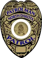 Badge of North Dakota Highway Patrol