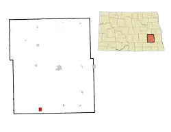 Location of Litchville, North Dakota