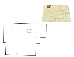 Location of Flaxton, North Dakota