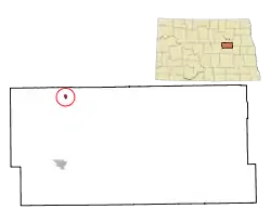 Location of Sheyenne, North Dakota