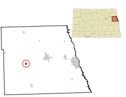 Location of Larimore, North Dakota