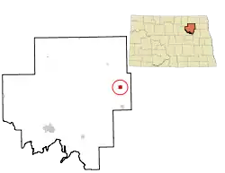 Location of Lawton, North Dakota