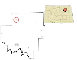 Location of Starkweather, North Dakota