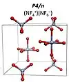 NF4+NF6− P4/n structure