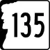 New Hampshire Route 135 marker