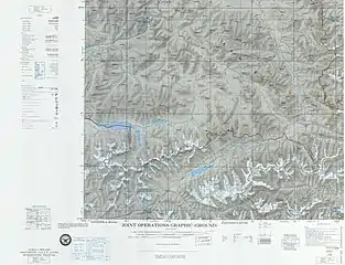 Map including Afghanistan–China border (ACIC, 1969)