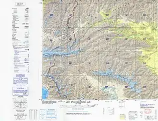 Portion of the China-USSR (Tajik SSR) border (DMA, 1989)