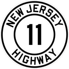 Cutout shield for Route 11