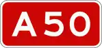 A50 motorway shield}}