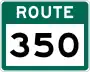 Route 350 marker