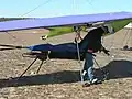 With full fuel the motorised harness weighs around 15 kg more than a standard hang gliding harness