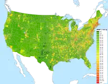 Image 4The concentration of NRHP listings throughout the U.S. (from United States National Register of Historic Places listings)