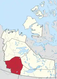 Location within the Northwest Territories