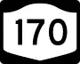 New York State Route 170 marker