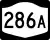 New York State Route 286A marker