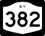 New York State Route 382 marker