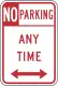 No parking, NYSDOT NYP1-2.