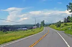 Rural landscape along Route 32 in Westerlo