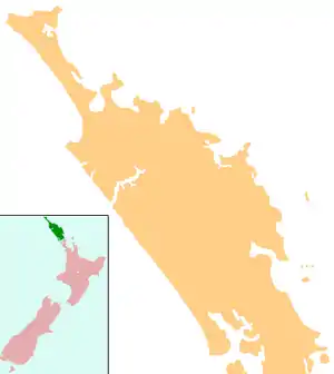 Location of Lake Rotootuauru